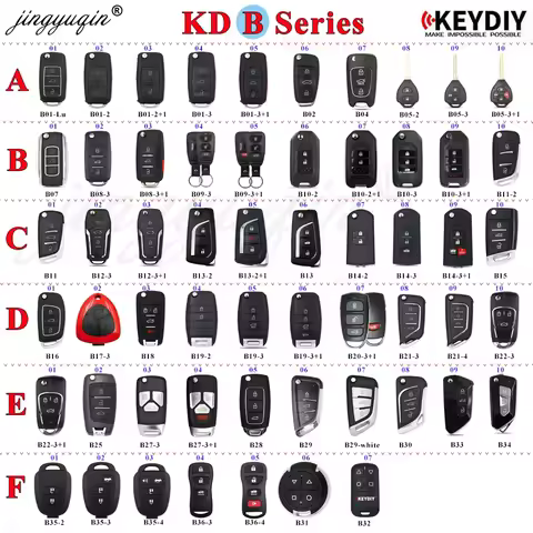 KEYDIY B Series B01 B02 B05 B11 B12 B15 B16 B18 B21 B22 B25 B27 B28 B29 B30 B33 B34 B35 B36 Remote K