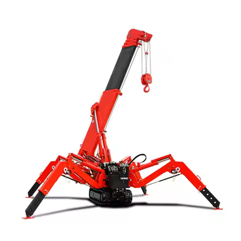 5T Mini Spider Crane Electric Remote Control Man Basket Jib Fast Delivery Construction Site