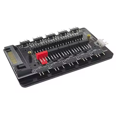 4Pin PWM & 5V 3Pin ARGB PC RGB Fan Cooler Multi Way Splitter 10/16 Hub ARGB and PWM HUB Cooler Maste