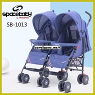 Baby Stroller Space Baby Stroller Twin Stroller Sb1013 Twin Baby Stroller - Gray Love-Elvi