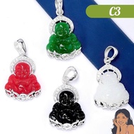 C3 Maitreya Buddha Pendant Pure Thien Cat Silver