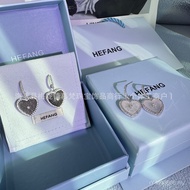 Star Love Light Luxury New Product hefang Tanabata Shell hefang Premium Earrings hefang Birthday Gif