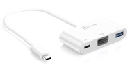 j5create USB-C to VGA & USB 3.0 - Power Delivery | USB Super Speed 3.0 port | 5 Gbps | 1920 x 1200 @