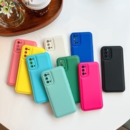 OPPO Reno 5 4 Pro 5G SE Phone Case Candy Color Plain Matte Fresh Simple Solid Color Cute Colorful Shockproof Soft Silicone Casing Cases Case Cover