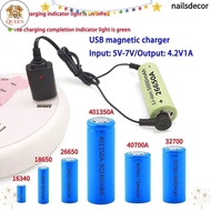 QC  1Pcs Battery Charging Cable, 3.7V 4.2V Universal Lithium Battery Charger, Durable USB Magnetic U