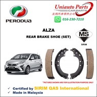 PERODUA ALZA REAR BRAKE SHOE (SET)