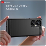 OnePlus 13 Case Nord CE 3 Lite 5G Case Carbon Brushed TPU Silicone Soft Casing Phone Cover