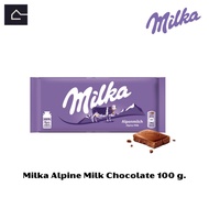 Milka Alpine Milk Chocolate มิลก้า รสนมช็อกโกแลต ขนาด 100 กรัม(g.)BBE: 19/11/2025