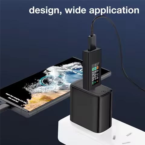AB15-KWS-1902L Type-C Current Voltage Monitor 4-30V 0-8A Power Off Storage Amp Volt Ammeter Detector