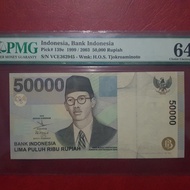 indonesia 50000 rupiah 1999 2003 graded 64 EPQ pmg 28