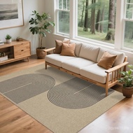 Easy Yellow Carpet 8x10: Indoor Outdoor Natural Bohemian Area Carpet Living Room Terrace Washable-Fa