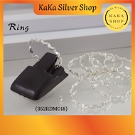 Original 925 Silver Wave Cutting Ring For Women (352RDM018) | Cincin Ombak Perempuan Perak 925 | Ready Stock