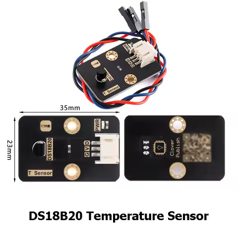 2pcs/1pc DS18B20 T Digital Temperature Sensor Module 3.3/5V Single-bus Communication PH2.0-3p Interf
