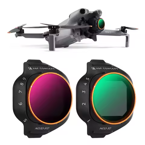 K&F Concept Variable ND Filter for DJI Mini 5 Pro ND2-32 ND32-512 Drone Filter