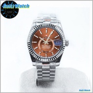 36mm/39mm watch mod Silver Presidential strap mens watch Datejust watch Ice blue luminous