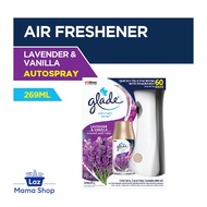 GLADE Automatic Spray Starter Kit Lavender &amp; Vanilla Air Freshener with FREE Ziploc Quart Storage Bag 25s' (Laz Mama Shop)