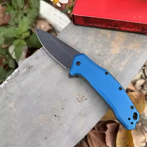 Ks 1776 NBBW 3.25" Stone wash D2 steel blade outdoor Camping Wilderness Survival Tactics Hunting kni