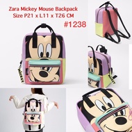 TAS RANSEL ZARA MICKEY MOUSE / TAS SEKOLAH ANAK MICKEY IMPORT