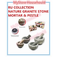 Rayaco RU17.5CM MORTAR and PESTLE/Stone MORTAR (Nature Granite Stone) MORTAR MORTAR MORTAR Pounder Stone