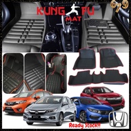Market679 Honda Civic CRV BRV HRV Jazz Kung Fu Mat 5D PU Leather Floor Mat Car Mat Car Carpet 777
