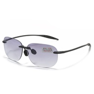 At5แว่นกันแดดอ่านหนังสือ Bifocal แบบ2 In 1สำหรับผู้ชายผู้หญิงแว่นสายตายาวกลางแจ้งไร้กรอบแฟชั่นแว่นตา