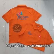BEST BEAUTIFUL Vietnamese POLO, HCM TRAVEL T-SHIRT FOR MEN AND WOMEN -BONSHOP94.HCM HCM HCM