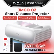 JMGO O2 / O2 Ultra Projector Short Distance Speaker Projection Mini Small Wifi Bluetooth Phone Smart