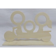 Good Player Creative Hall M644 Family Portrait Bicycle Decoration