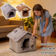 TOBE2 Pet Warm House, Washable Warm Soft Cat And Dog House, Comfortable Thickened Semi-enclosed Deep