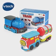 【Vtech】鐵道迷頑食2入組(電動火車+火車餐具)