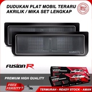 DUDUKAN PLAT MOBIL / TEMPAT PLAT AKRILIK / TATAKAN PLAT AKRILIK MIKA ( BAYAR DITEMPAT ) Dudukan plat