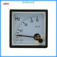 KOK Accuracy Analog Amperemeter Hertz Indicator 45-55Hz Meter Ammeter Monitor Pointer Type Current P