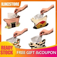 Ilikestore Japanese-Style Jute Tissue Case Napkin Holder for Living Room Table Boxes Container Home Car Papers Dispenser