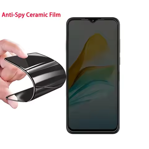 Full Ceramic Privacy Screen Protector For ZTE Blade A53 A52 A51 A51s A51 Lite A52Lite A72 5G Anti Sp