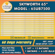 65UB7500 SKYWORTH 65" LED TV BACKLIGHT (LAMPU TV) SKYWORTH INCH LED TV BACKLIGHT 65UB7500