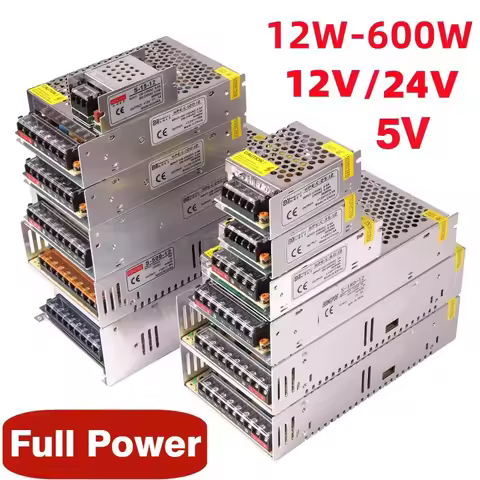 Transformers 220v 110v 12V 5V 24V Power Supply 5 12 24 36 V 1A 2A 3A 5A 6A 8A 10A 15A 20A Transforme
