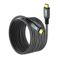 Type C to Type C PD100W Fast Charging Cable USB 3.2 20Gbps ThunderBolt 3 8K 3m Extend Data Cord For