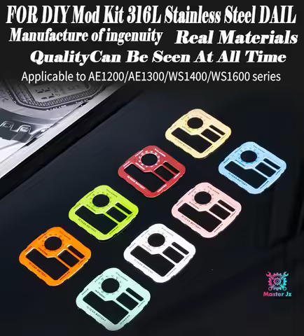 For Casio AE1200 Metal Mod Kit Faceplate Dial AE1300 Metal Steel Modding Watch Parts Original AE1200