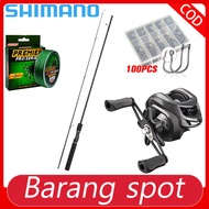 Joran pancing shimano reel pancing set shimano Rod Casting Rod 2 Section spinning rod Set Fishing Reel batang pancing