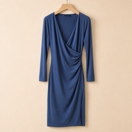 Eileen Fisher Draped V-Neck Dress