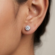 Magnetic Geometric Diamond Stud Earrings | Non-Piercing Fake Earring for Men & Women | Stainless