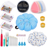 Sewing Pin Cushion Kit, Wrist Pin Cushions for Sewing, Needle Cushion with 150Pcs Sewing Pins, 50Pcs