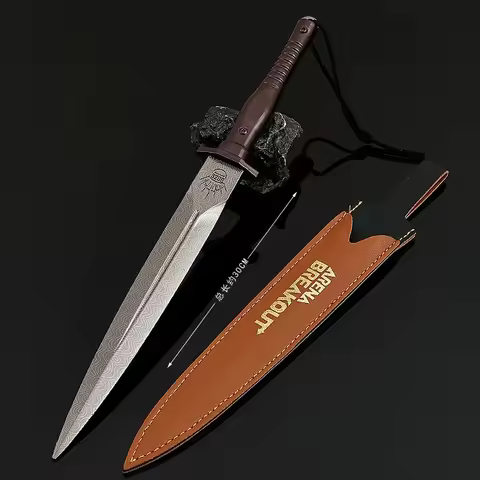 30cm Arena Breakout Game Peripheral Weapons Model Assault Knives with Holster All Metal Crafts Ornam