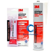 3M Marine Adhesive Sealant Fast Cure 5200 for Below and Above Waterline Bond When used on Wood and F