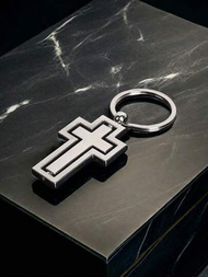 新款可旋轉的金屬掛飾鑰匙扣，適合男女用於汽車和背包裝飾