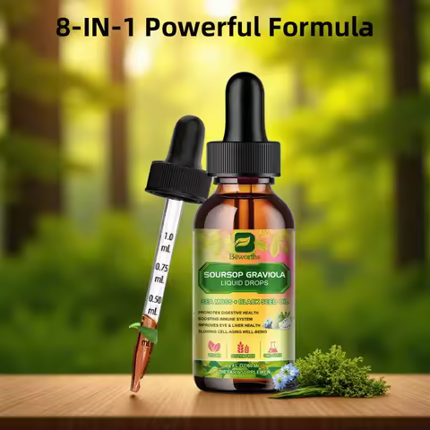 BEWORTHS Natural Soursop Graviola Extract Drop Support Immunity and Digestive Health,Detox & Cleansi