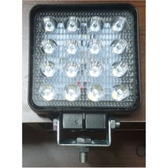 SQUARE 16LED 12VOLT - 24VOLT WHITE SPOT LIGHT