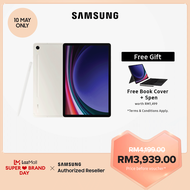 Samsung Galaxy Tab S9 WiFi with Book Cover Keyboard, AI Tablet, Android Tablet, 11" Dynamic AMOLED 2X, with S Pen