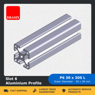 DBASIX - Aluminum Profile / 3030 Aluminum Extrusion Profile / P6 30x30S L Slot 6 Aluminum Profile - 