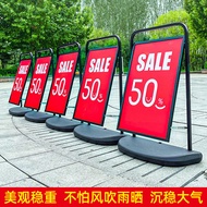 Papan poster luar ruangan, papan iklan tahan angin, papan tanda pintu masuk, rak iklan, papan papara
